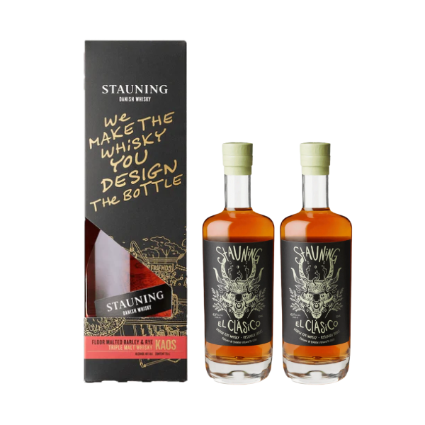 Entdecken Sie dänische Whiskykunst: Stauning KAOS & El Clásico im exklusiven Set