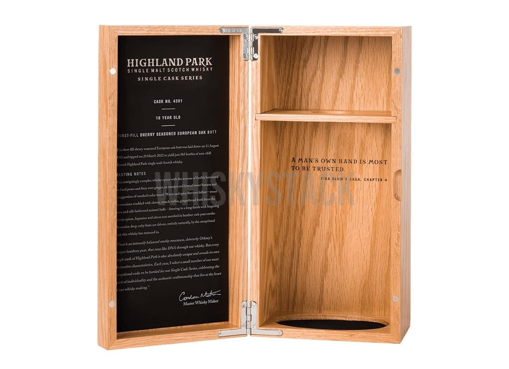 Highland Park 18 Years old Cask 4391