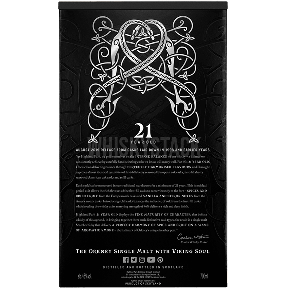 Highland Park 21 Years Old - August 2019 Release