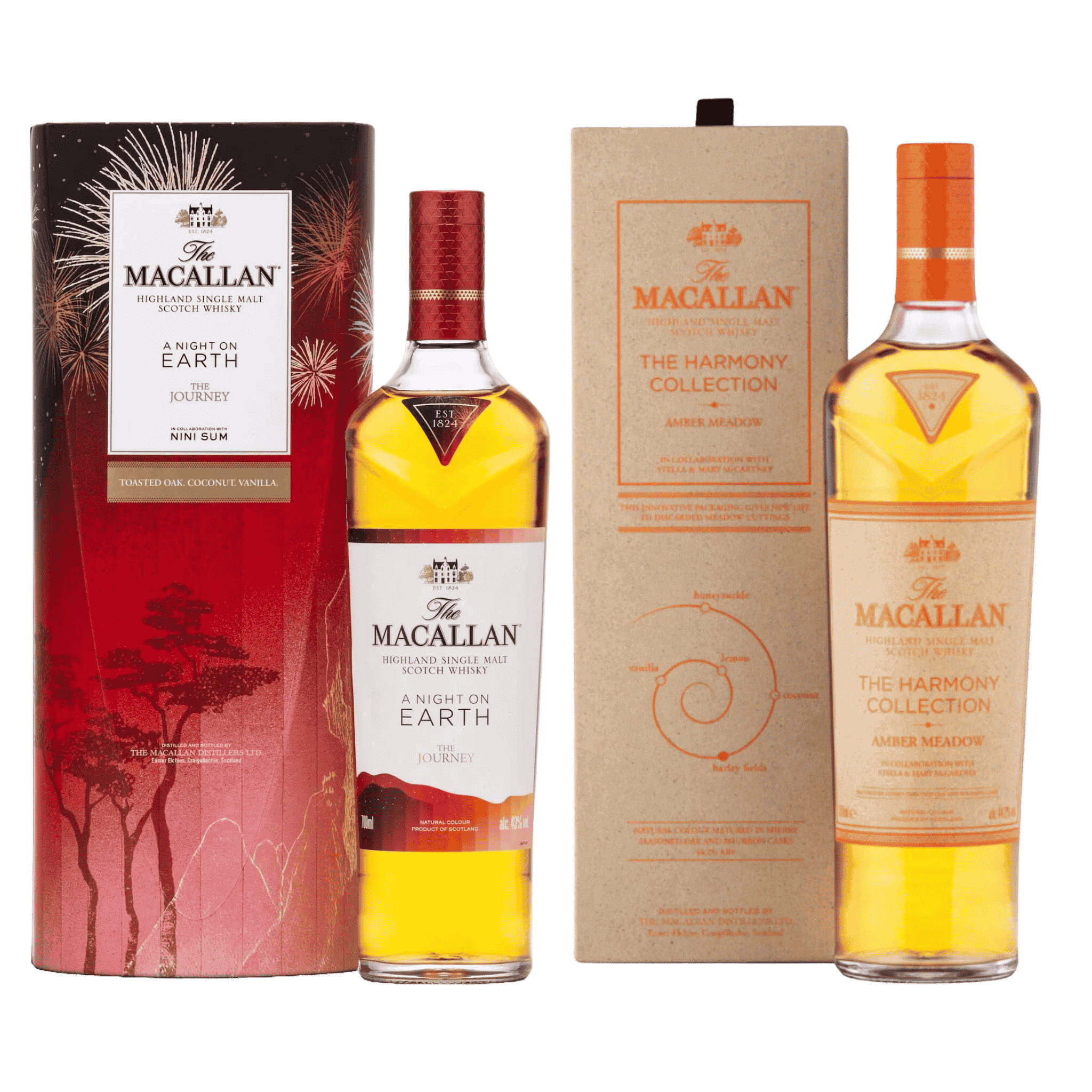 The Macallan Harmony Collection Amber Meadow & A Night On Earth – The Journey