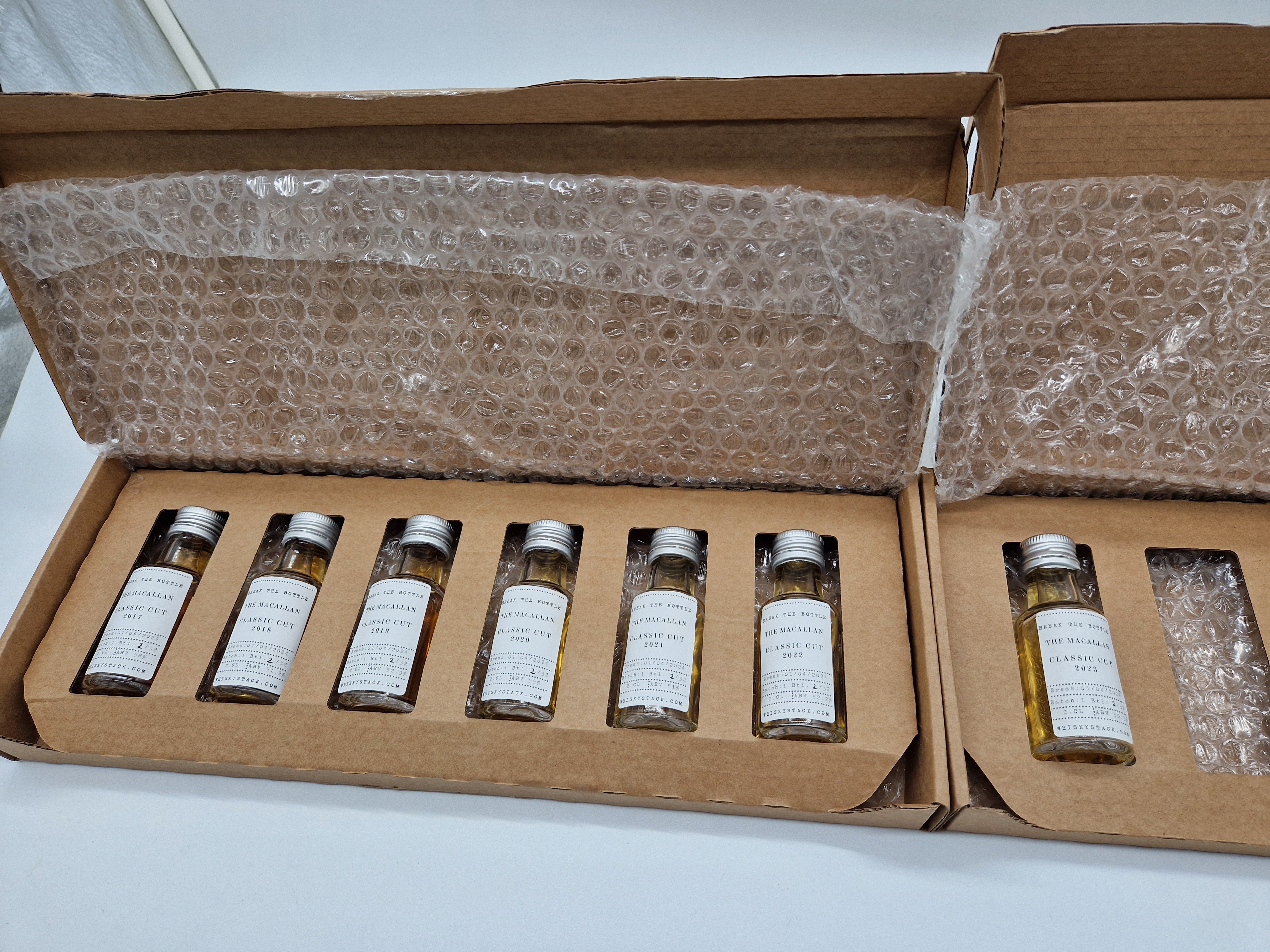 The Macallan Classic Cut Jahrgänge 2017 bis 2023 - Probierset