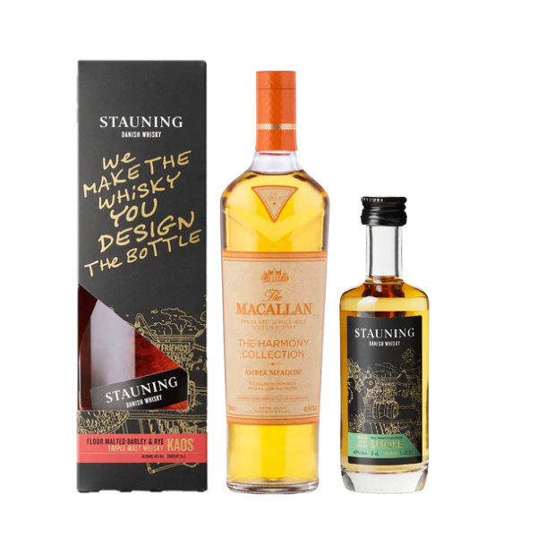 Stauning KAOS Design Edition & The Macallan Amber Meadow & Stauning Smoke