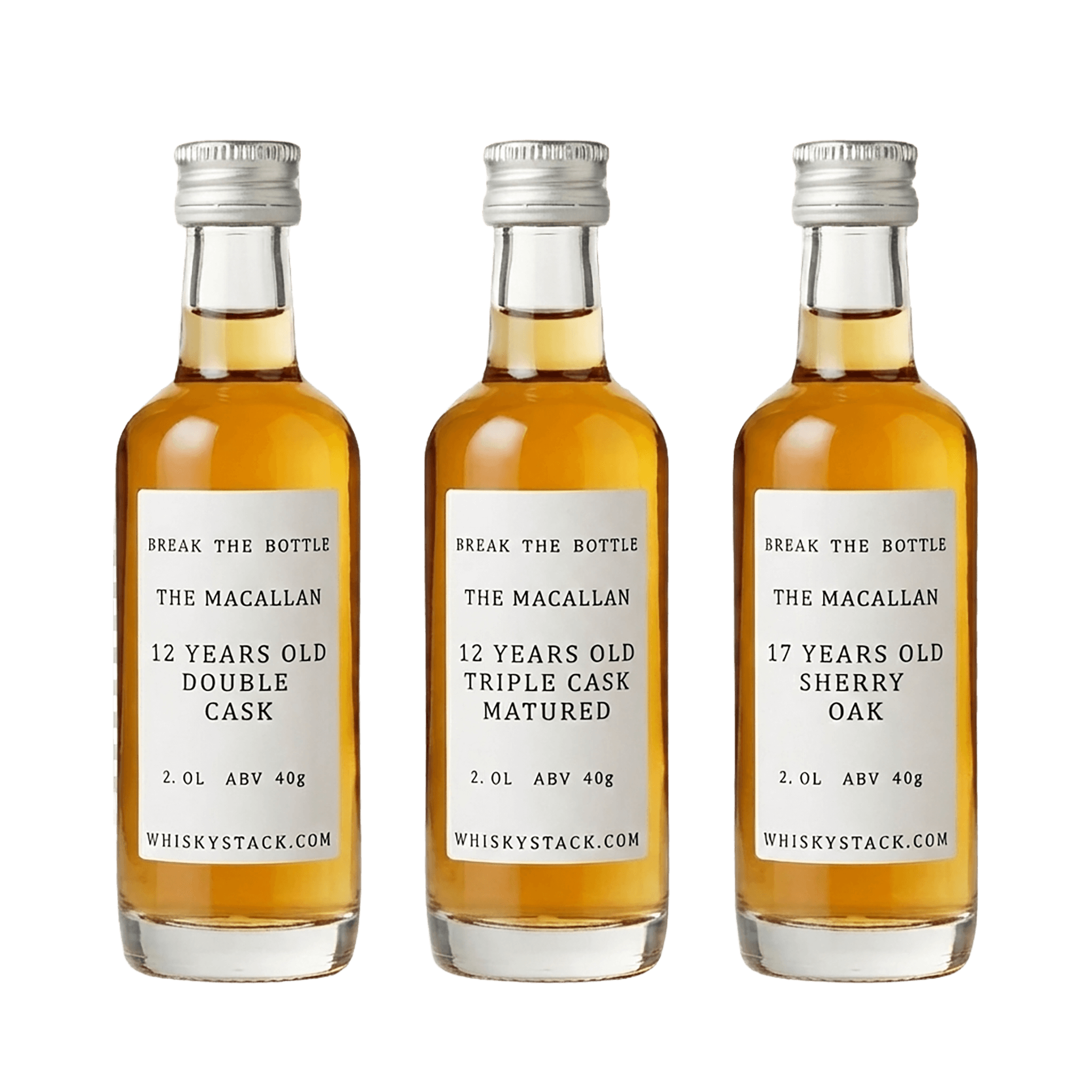 Break the Bottle – The Macallan 12 Year Trio Whiskystack