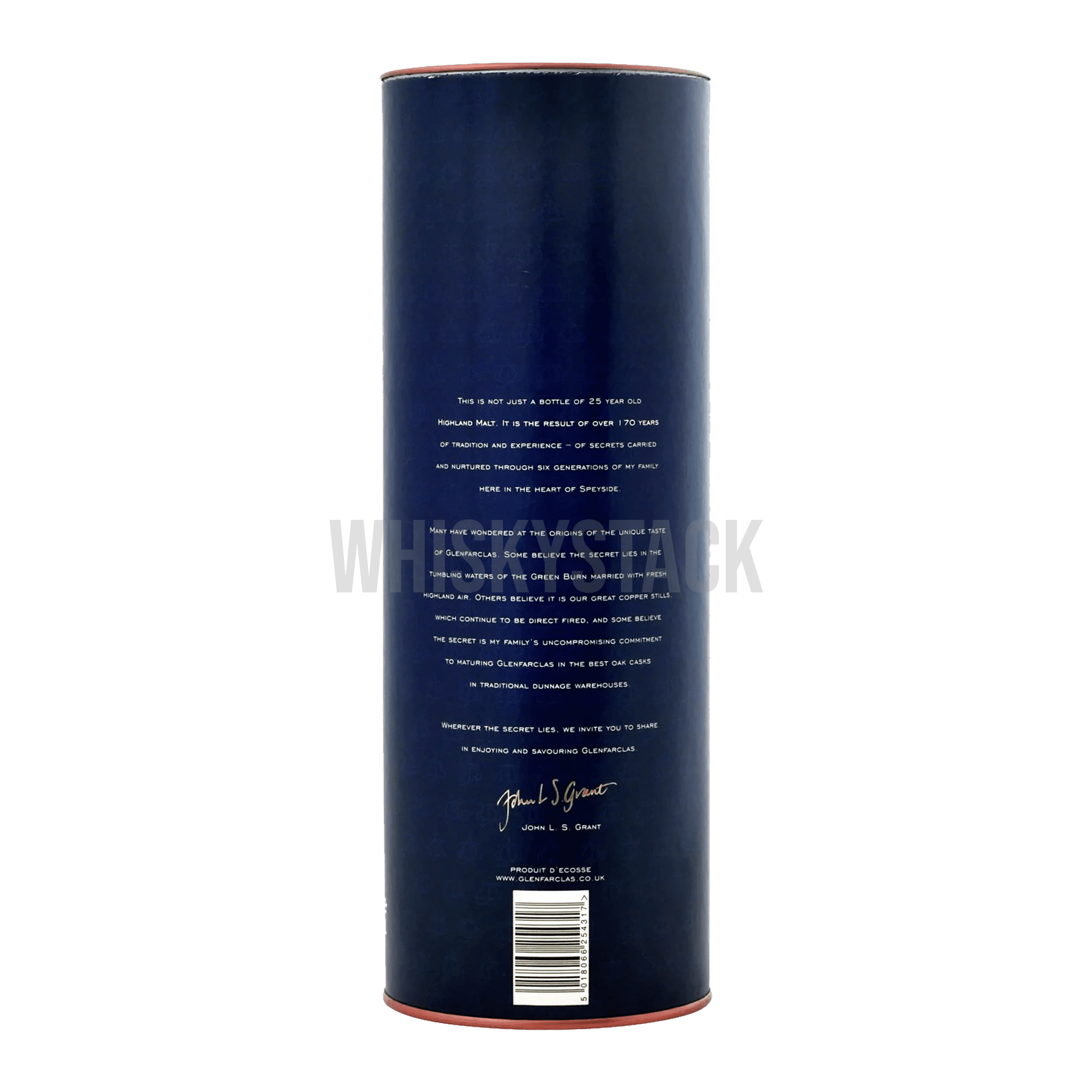 Glenfarclas 25 Years Old - Box Back