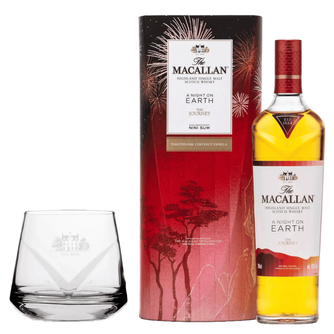 The Macallan A Night On Earth – The Journey + Gratis Macallan Whisky Glas