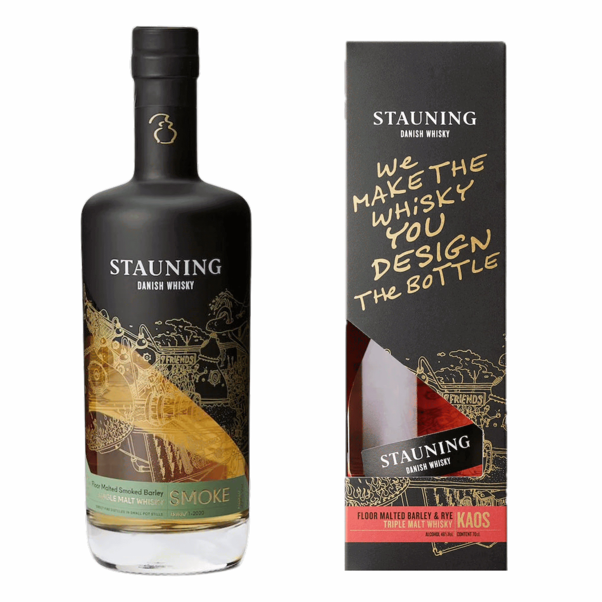 Stauning Kaos & Smoke Whisky Set – Dänische Raritäten