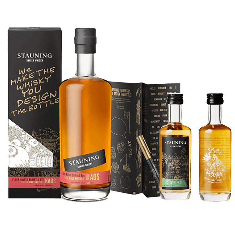 Stauning KAOS Design Edition – Exklusives Whisky-Set mit Stauning Smoke & Bastard Minis