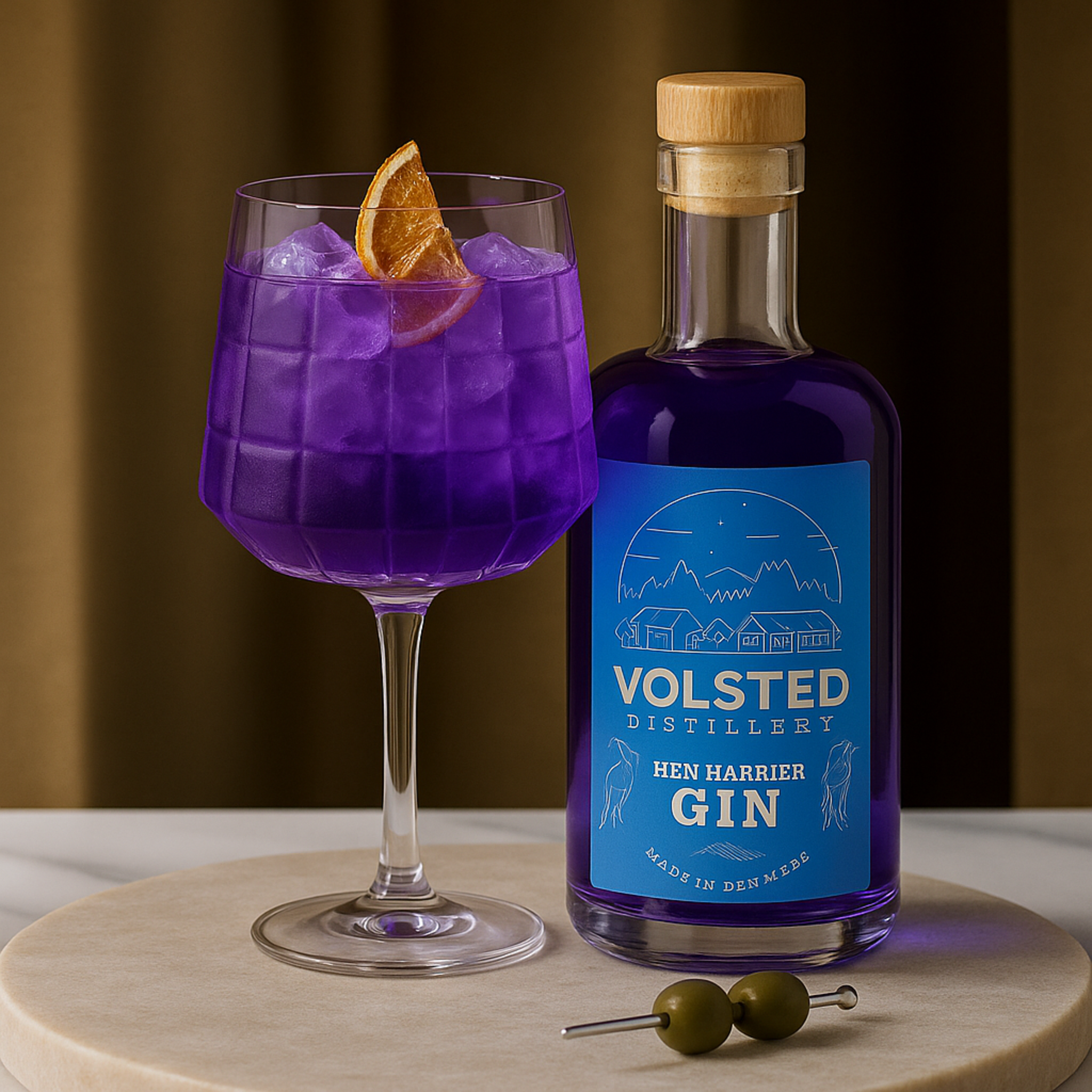 Hen Harrier Gin Set mit 2 Gläsern – Stilvoll genießen