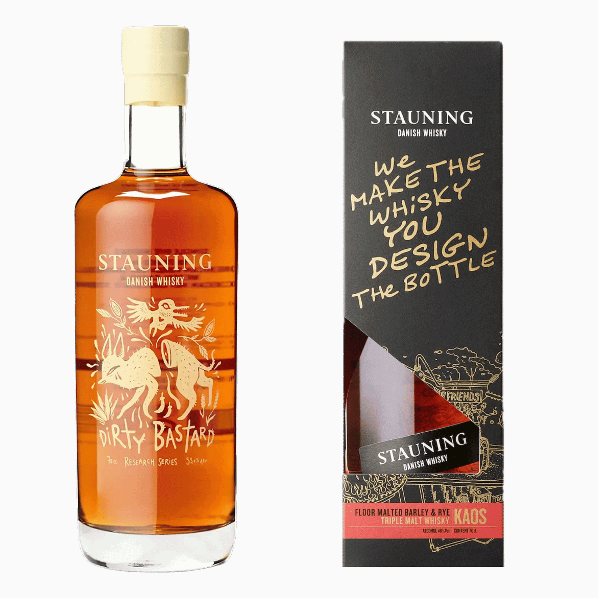 Stauning Whisky Set: Kaos & Dirty Bastard entdecken