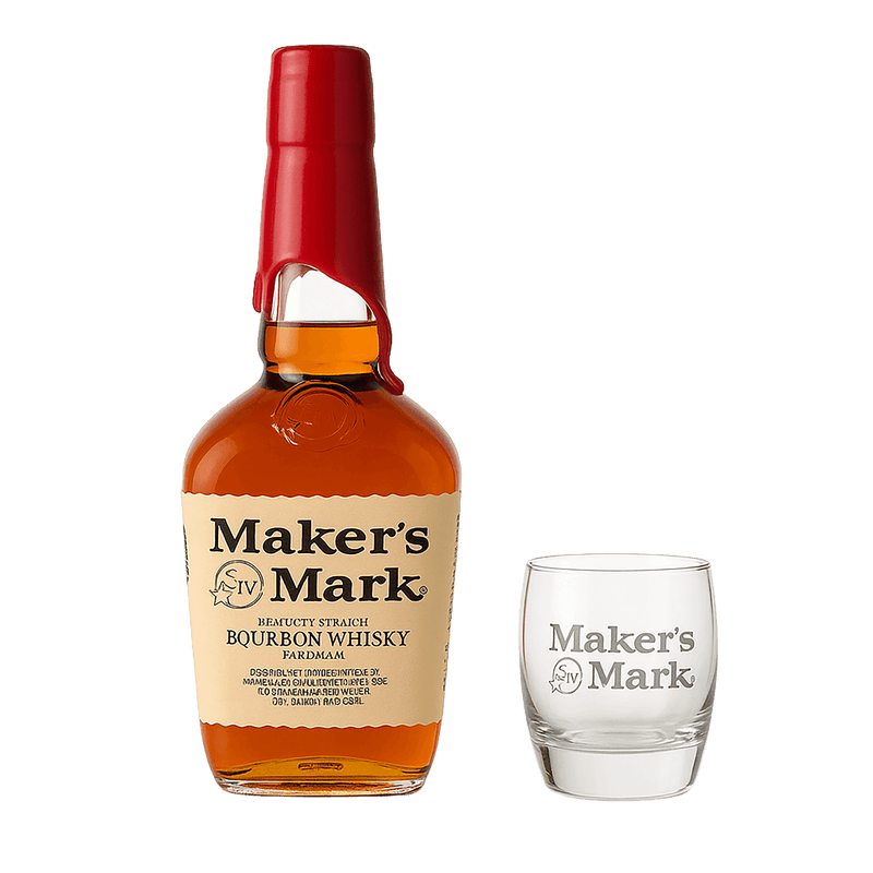 Maker’s Mark Bourbon Whiskey + Gratis Maker’s Mark Whiskeyglas