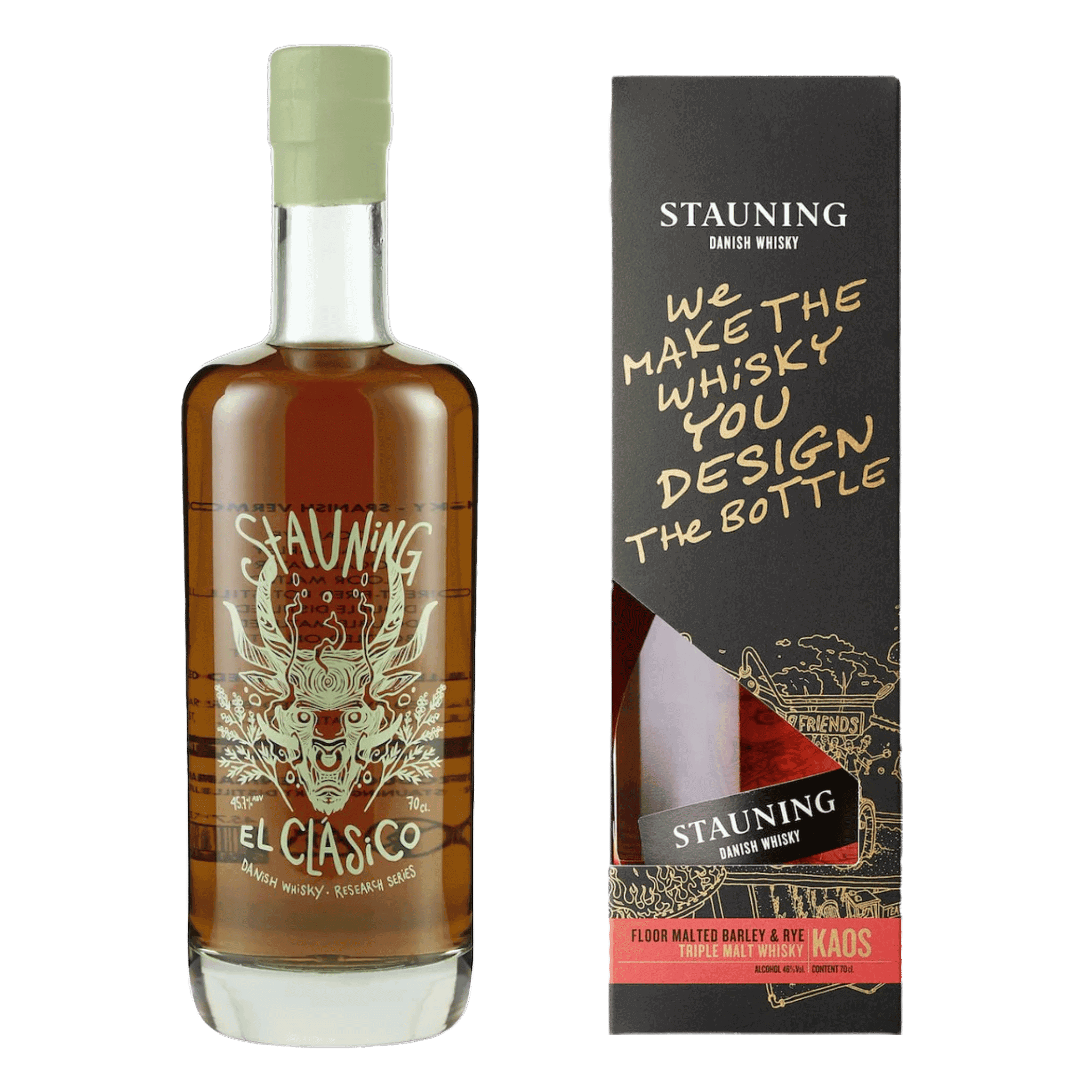 Stauning Whisky Set: Kaos & El Clásico entdecken