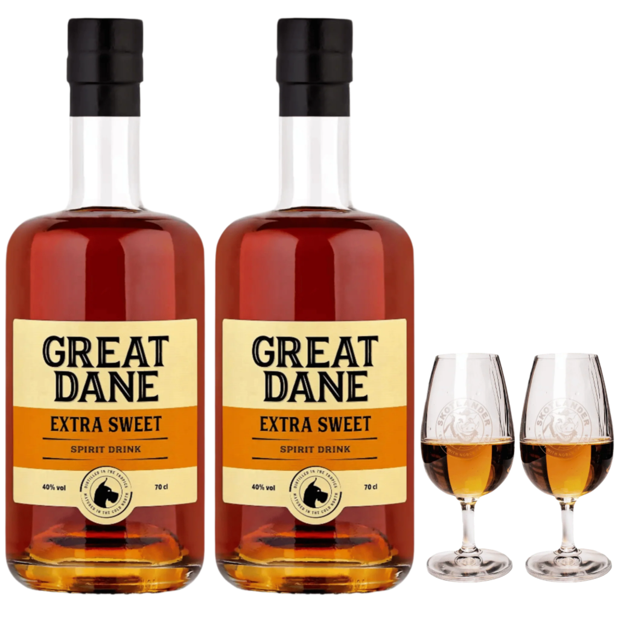 Great Dane Rum Geschenkset mit Gläsern – Limited Edition