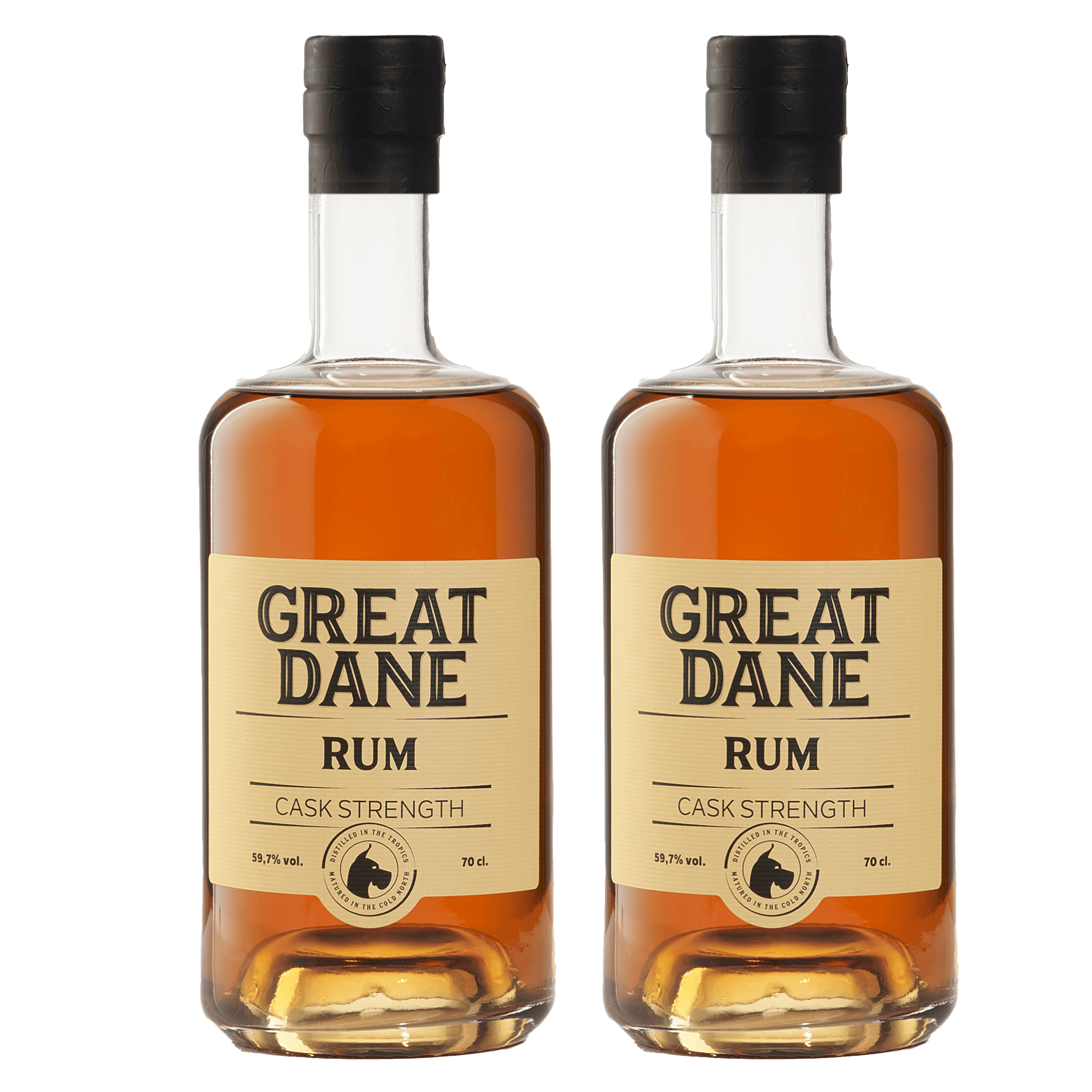 Great Dane Cask Strength Rum – 2er-Set, 60 % Vol.