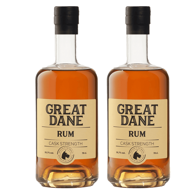 Great Dane Cask Strength Rum – Eksklusiv Pakke med 2 Flasker