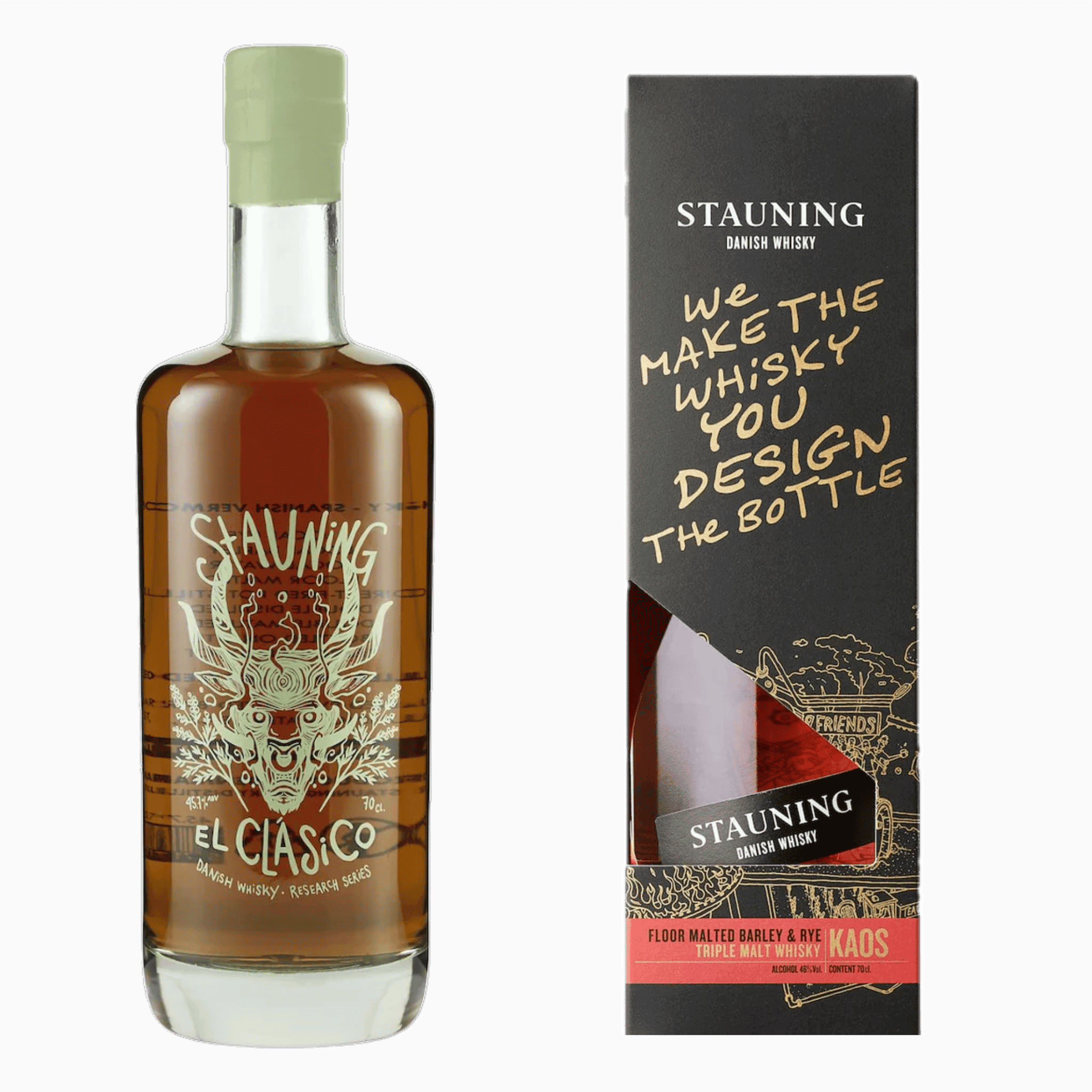 Stauning Whisky Set: Kaos & El Clásico entdecken