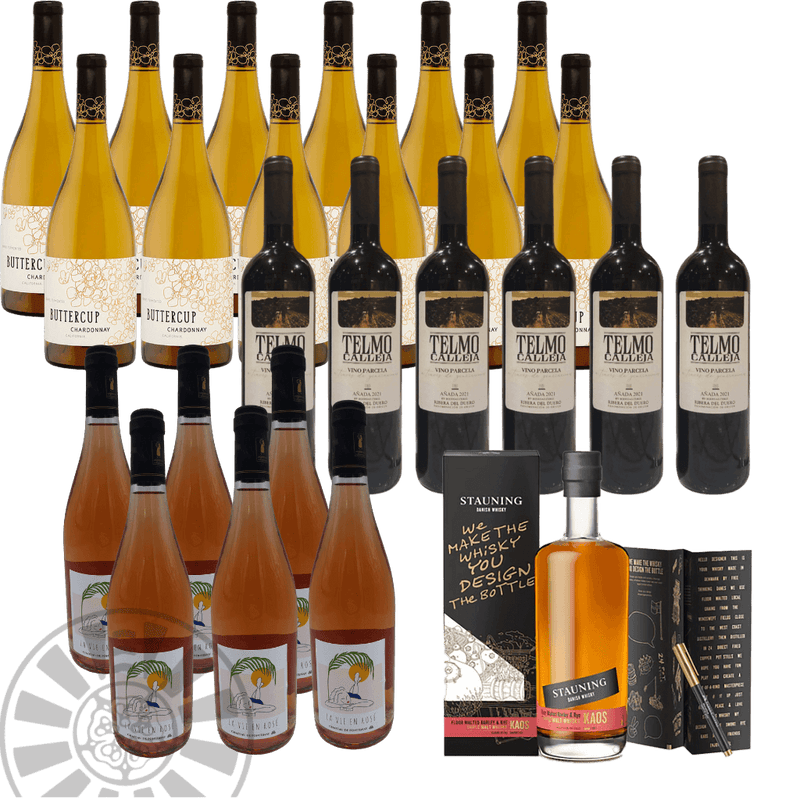 Stauning KAOS + 24 Flaschen Wein