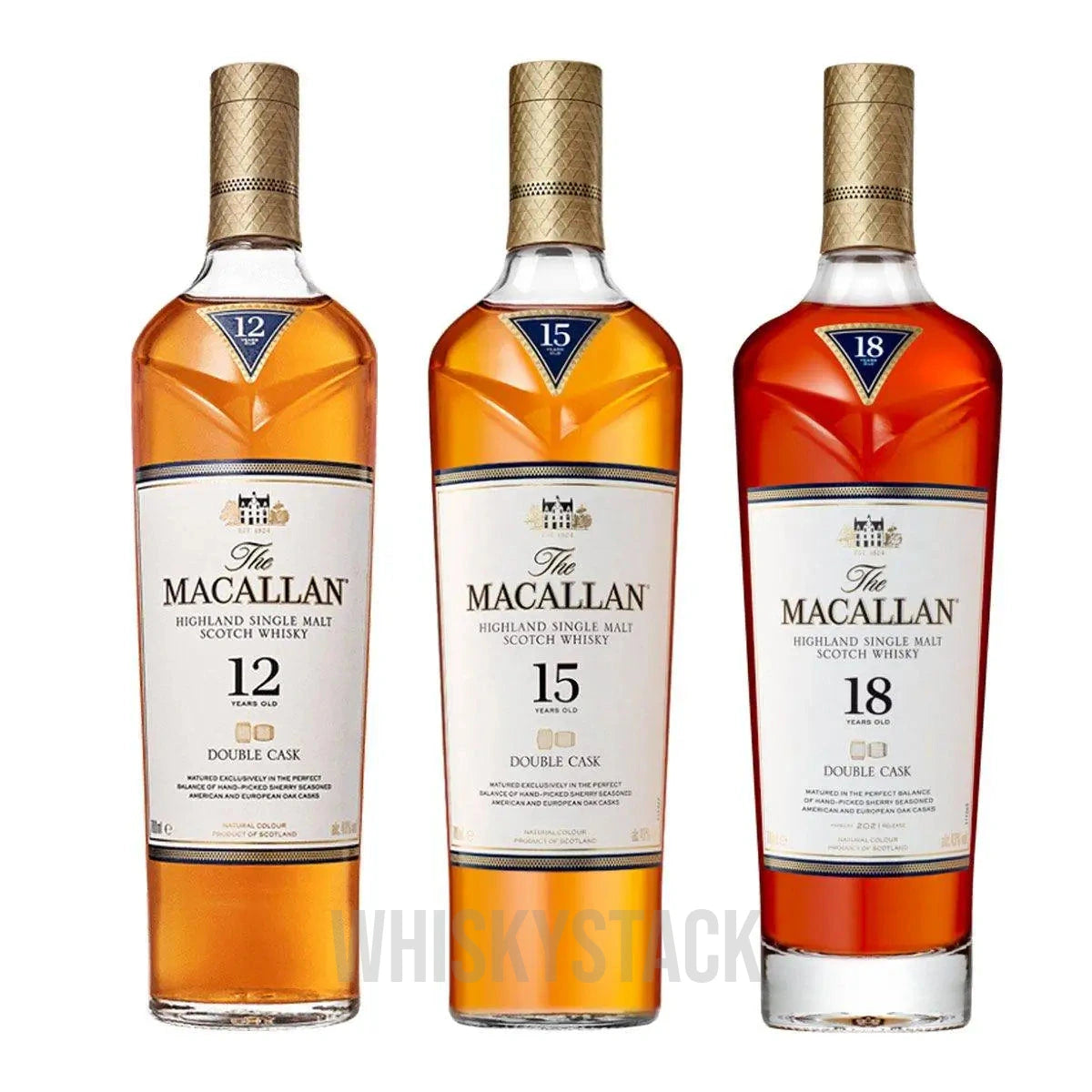 Macallan Double Cask Tasting-Set – 12, 15 & 18 Jahre