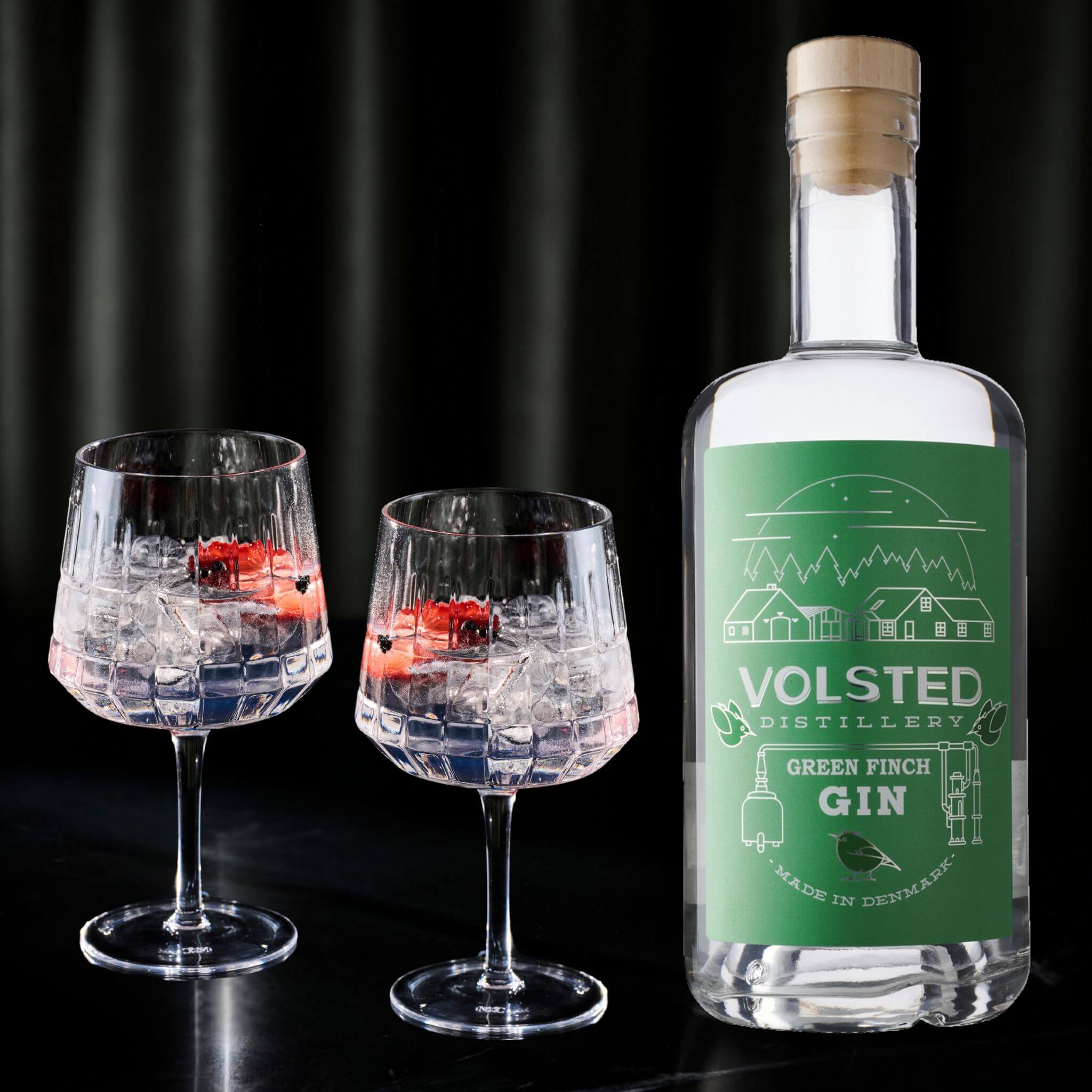 Volsted Gin Geschenkset mit 2 Gläsern – limitiert