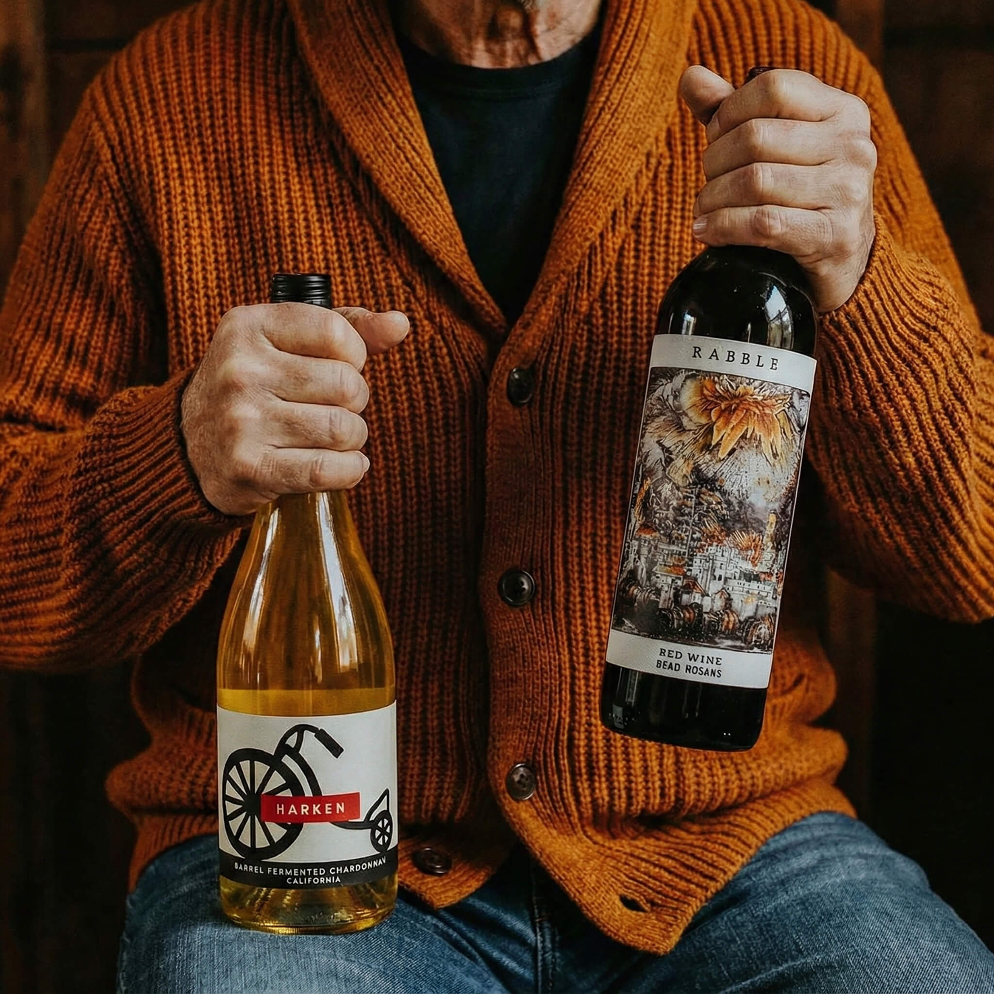 Harken 2024 Chardonnay und Rabble 2023 Cabernet Sauvignon paket, Whiskystack