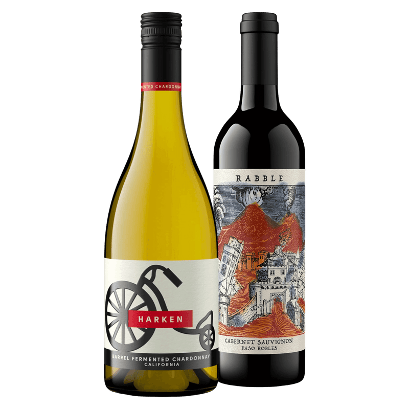 Weinpaket: Harken Chardonnay + Rabble Cabernet Sauvignon