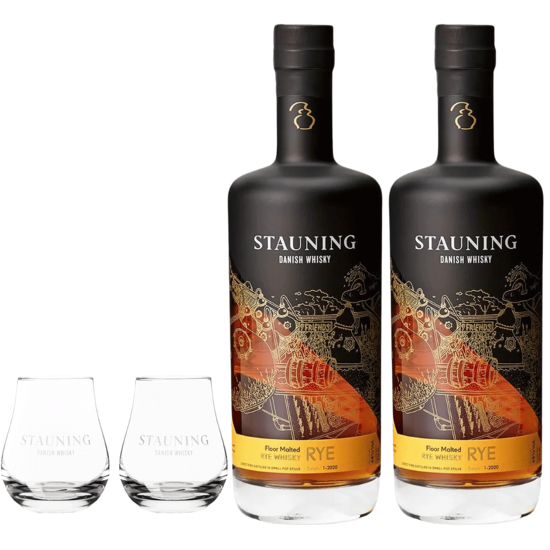 Angebot – 2 Flaschen Stauning Rye inkl. 2 Whiskygläser