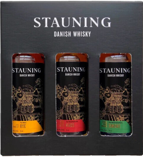 Stauning Whiskys Essens med 3x5cl Smagesæt